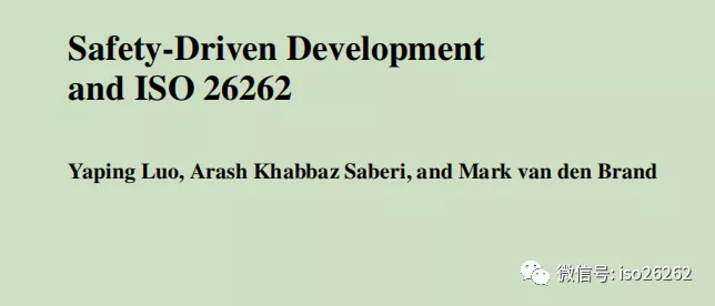 Safety-Driven Development and ISO 26262...